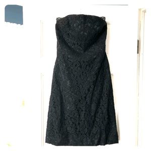 Banana republic strapless lace dress